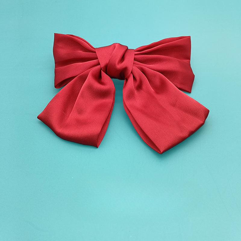 Wholesale Large Bow Silk Hair Clips